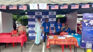 Our professional team represents KC Forwarding at a local trade event, demonstrating our expertise as a leading freight forwarder in Malaysia specializing in airfreight, seafreight, and warehouse breakbulk solutions.